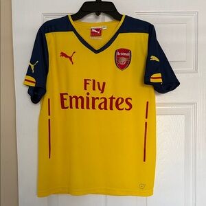 Puma Kids Arsenal Yellow and Navy Jersey